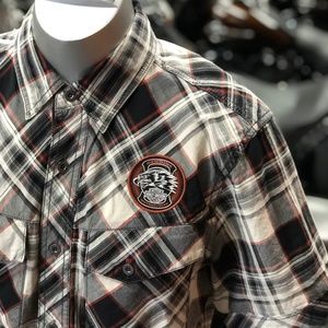 Harley-Davidson Shirts - Harley Davidson Men's Plaid Garage Shirt Harley-Davidson Shirts - Harley Davidson Men's Plaid Garage Shirt